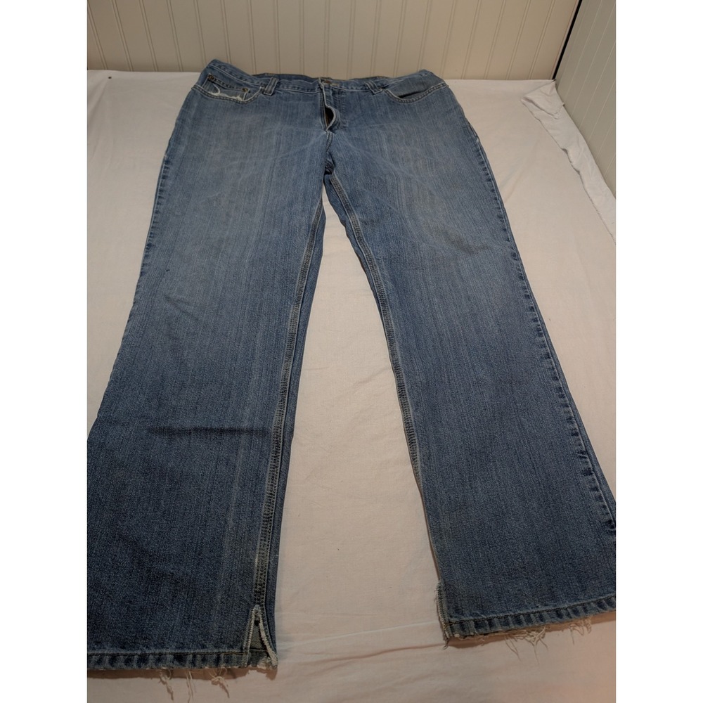 Carhartt B22 Relaxed Fit Mens Jeans 38x32 Blue Denim Medium Wash Workwear